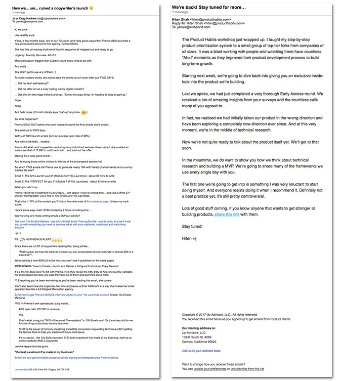 email template examples