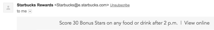 starbucks email marketing strategies