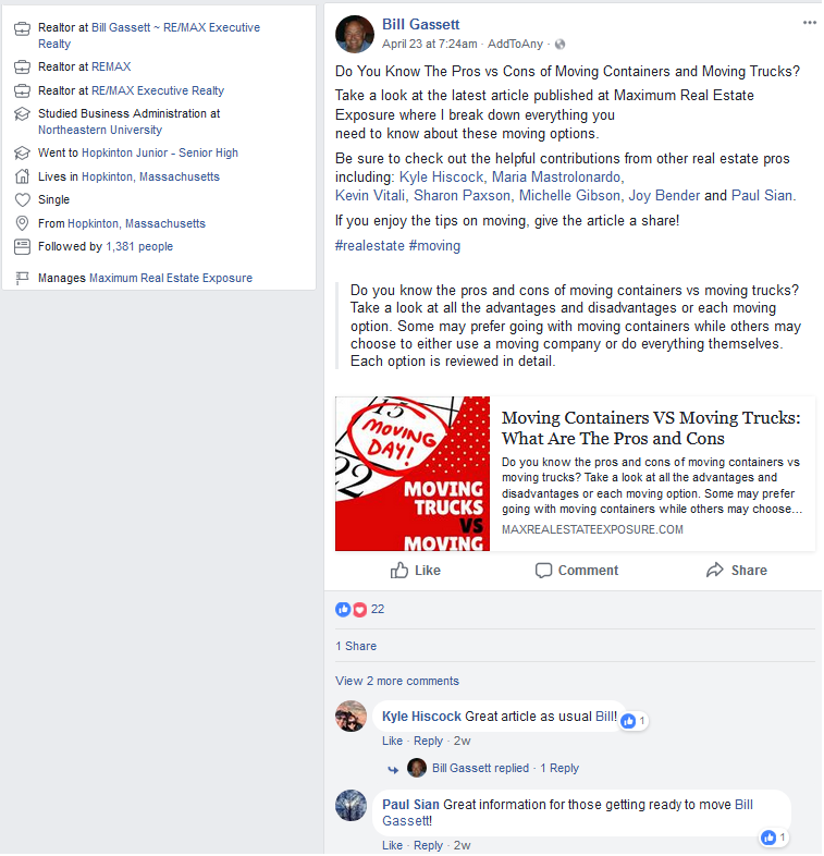 facebook for real estate
