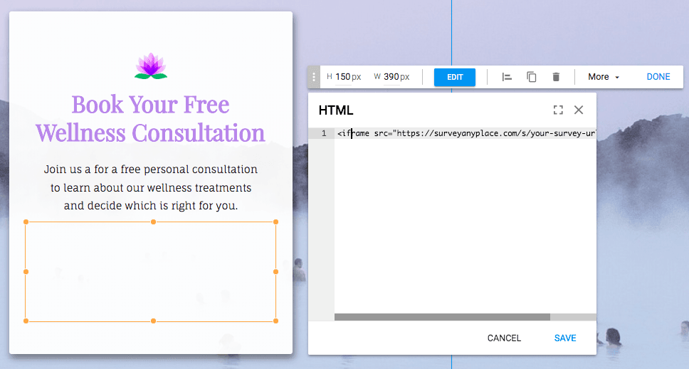 marketing assessment embed
