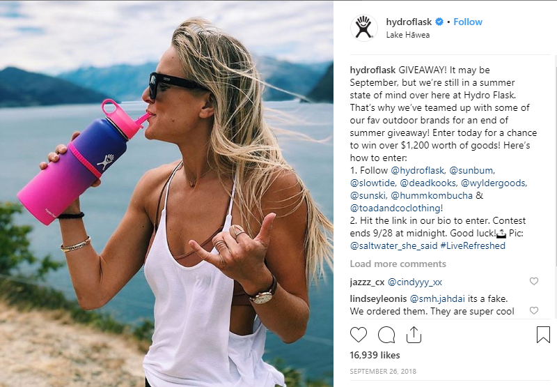 Instagram giveaway