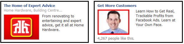 Representation of the red colour in Facebook ads