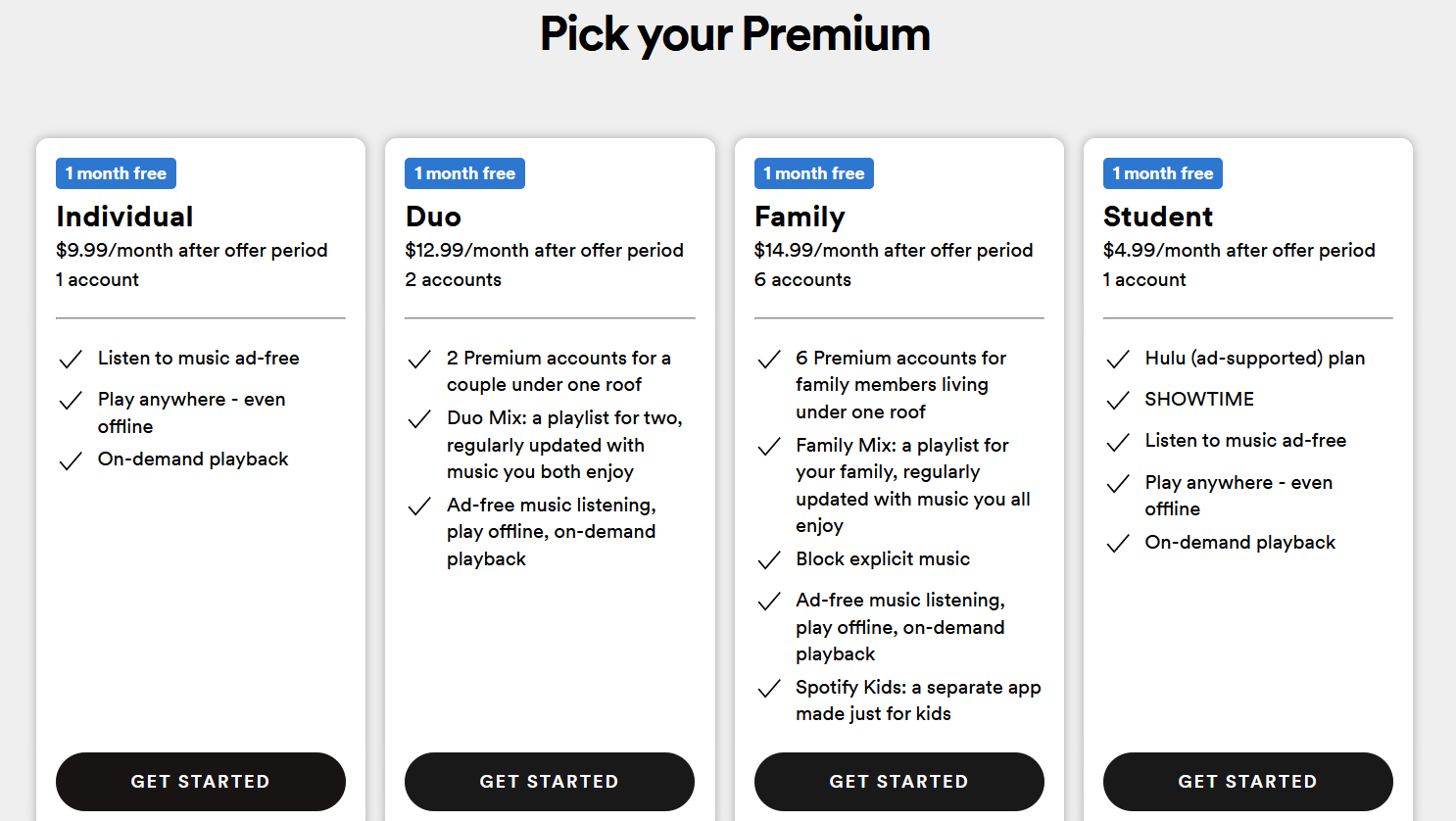 Spotify Bundle package