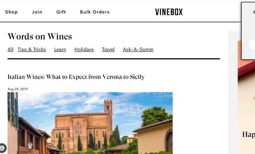 Vinebox blog