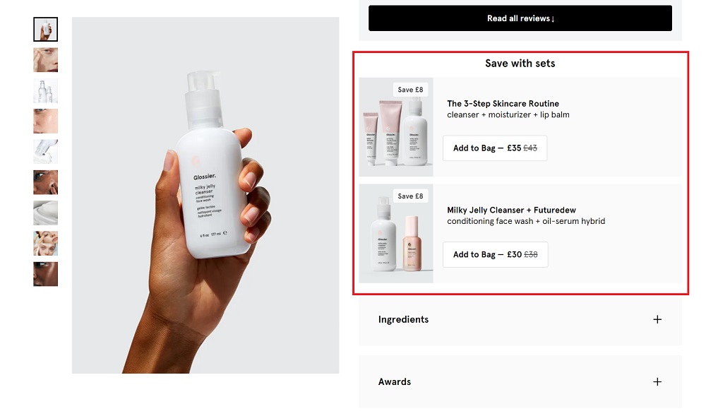 Glossier Cross-Sell