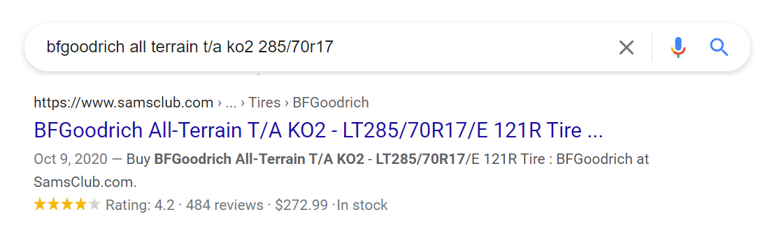 Sam's Club Product Schema