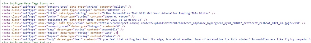 Snowmobile Header Image HTML