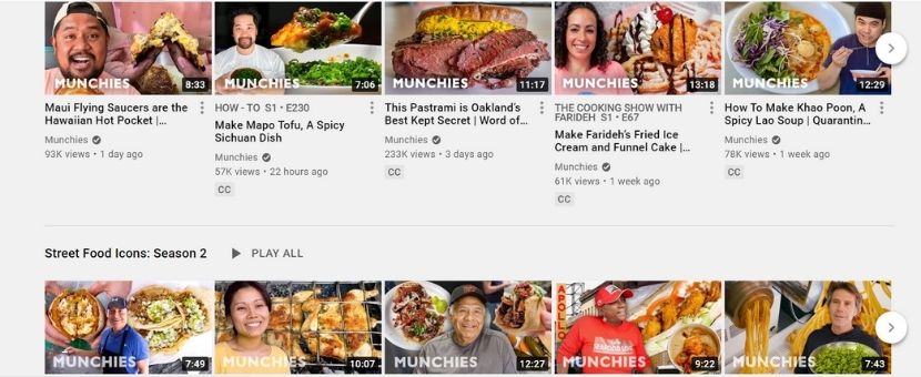 Munchies YouTube