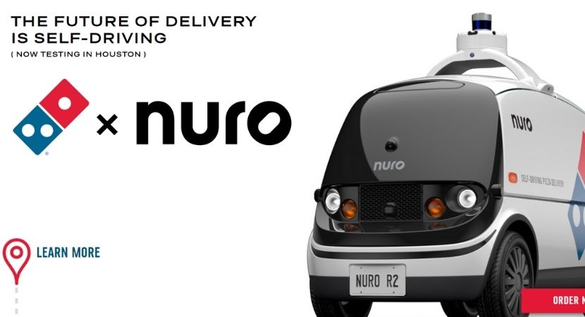 Domino's self driving pizza