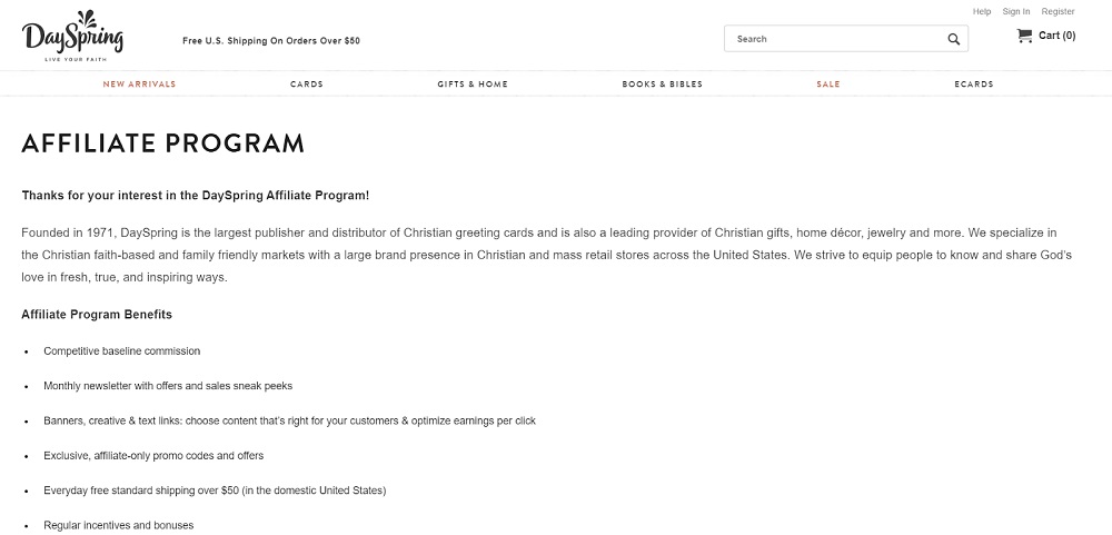 DaySpring Affiliate Program