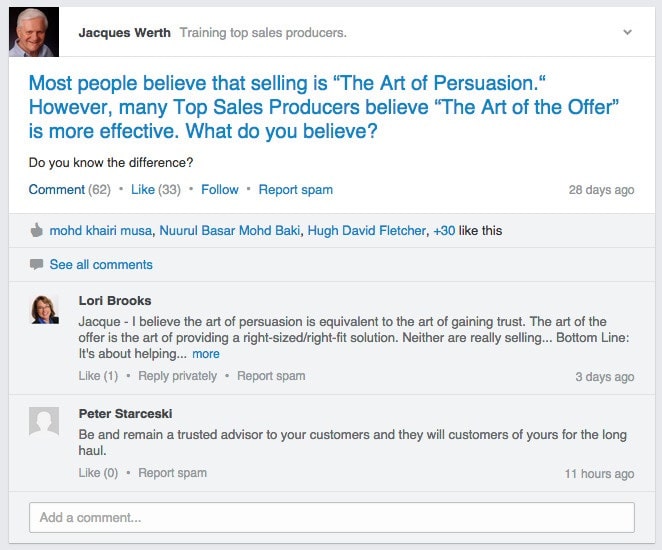 LinkedIn Group Automation Example