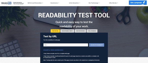 Readability Test Tool