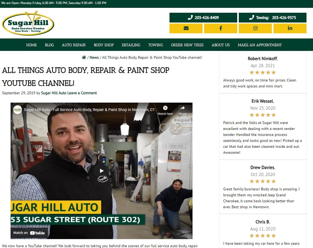 Sugar Hill Auto YouTube Channel Announcement