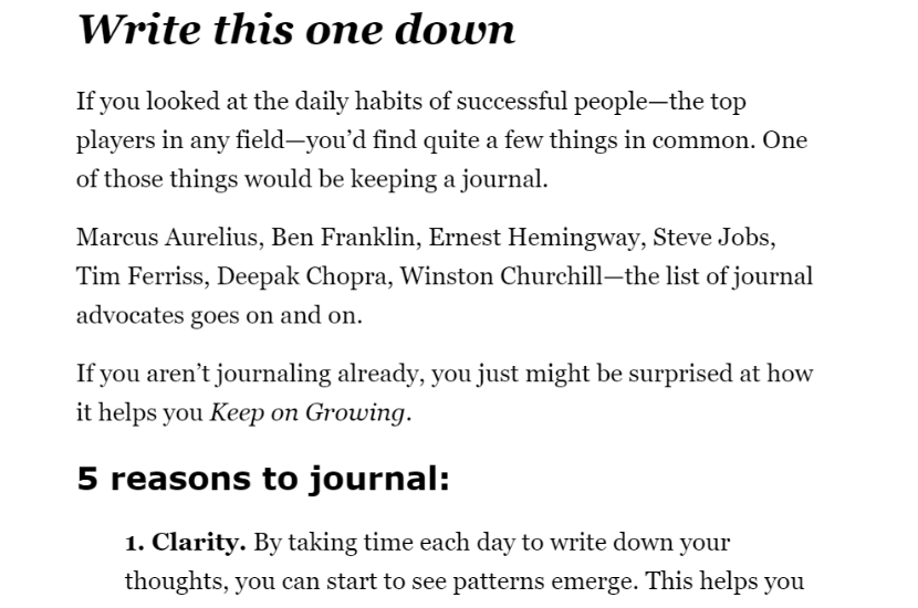 email marketing story