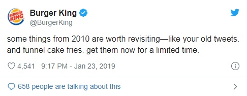 Burger King Tweet