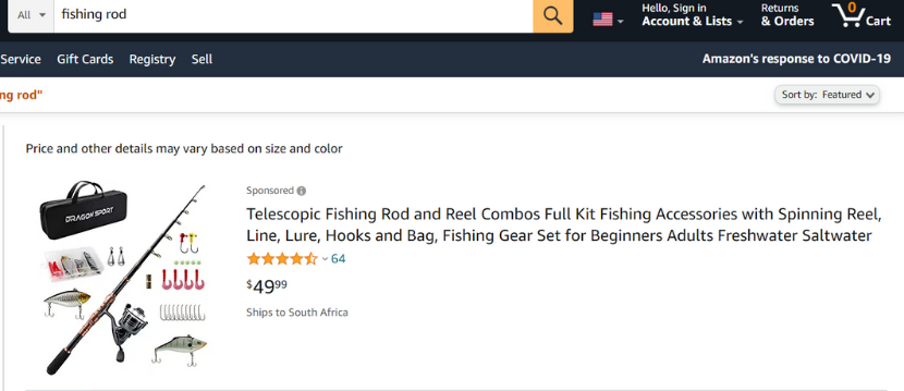 Amazon sponsored product