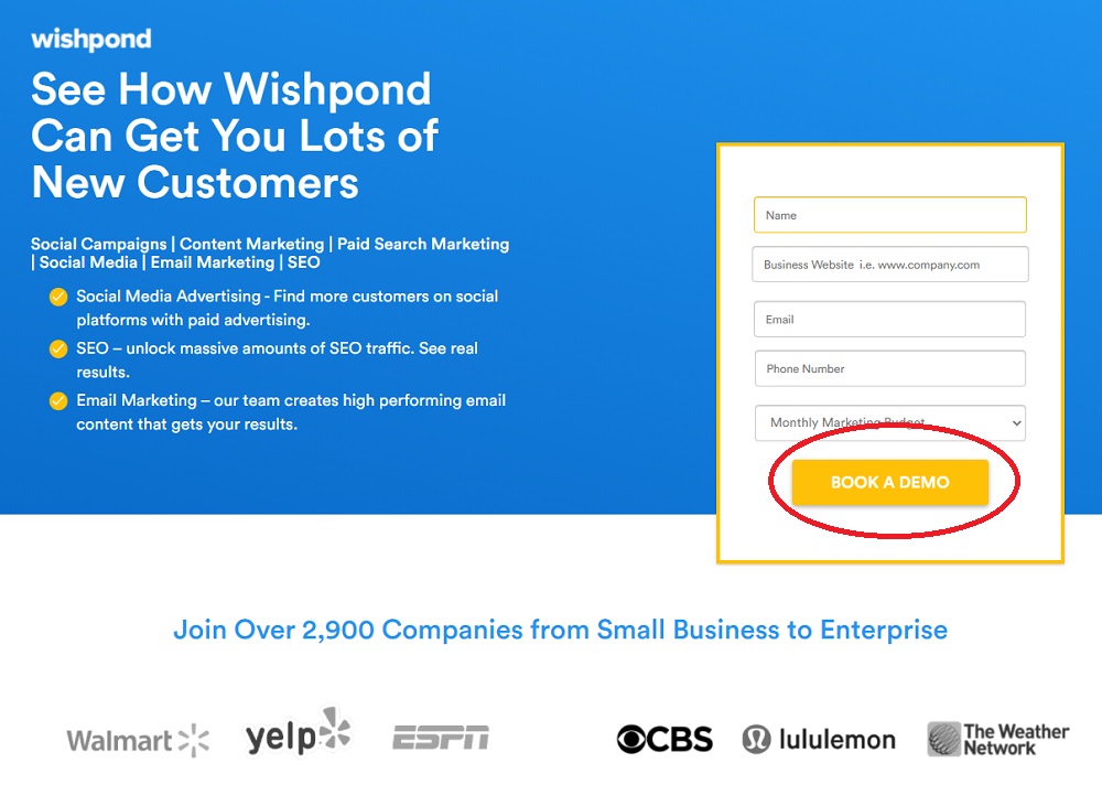 Landing Page Objective