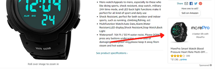 Product display ad