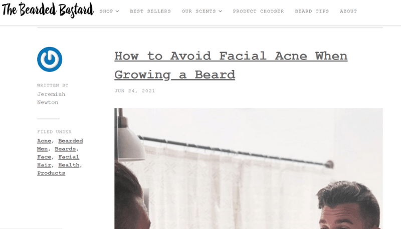 blog content