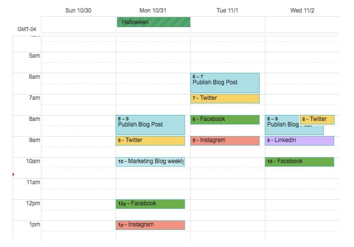 Content Calendar