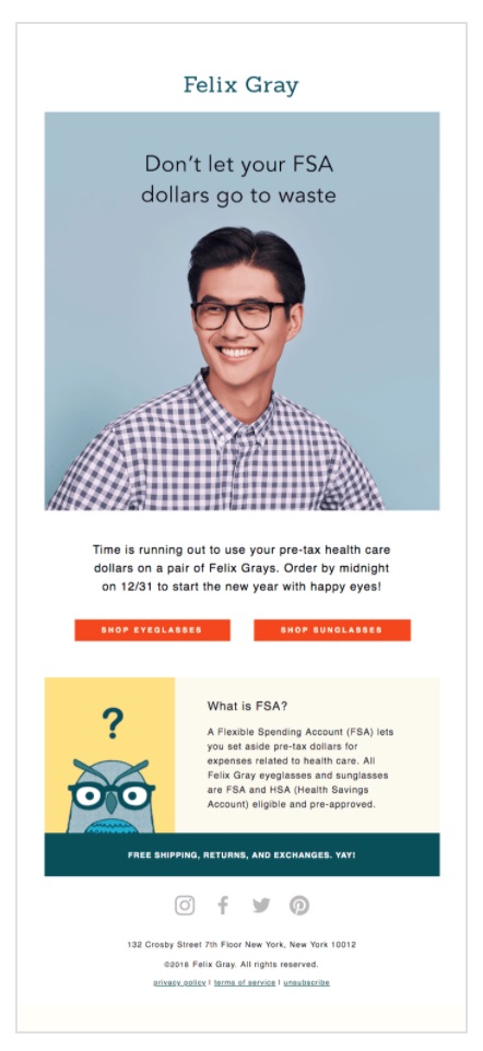 Felix Gray Resource Email