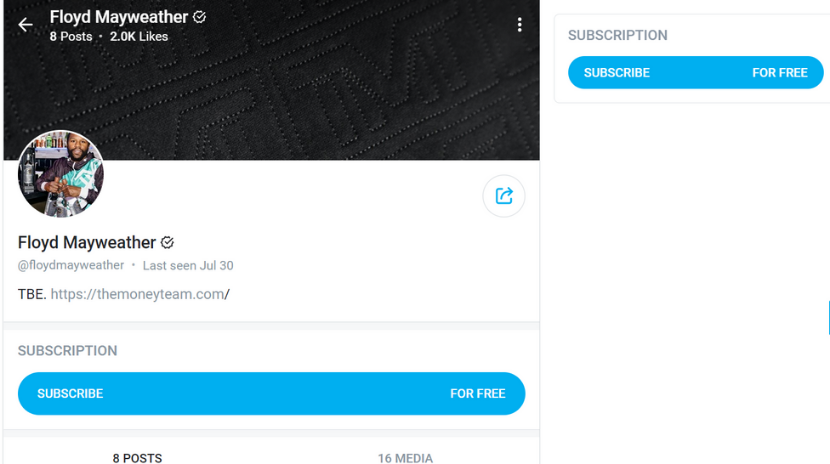 Floyd Mayweather OnlyFans