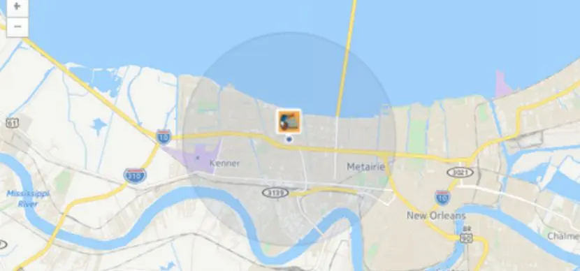 Hyperlocal Facebook ad