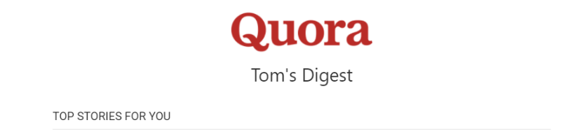 Quora email