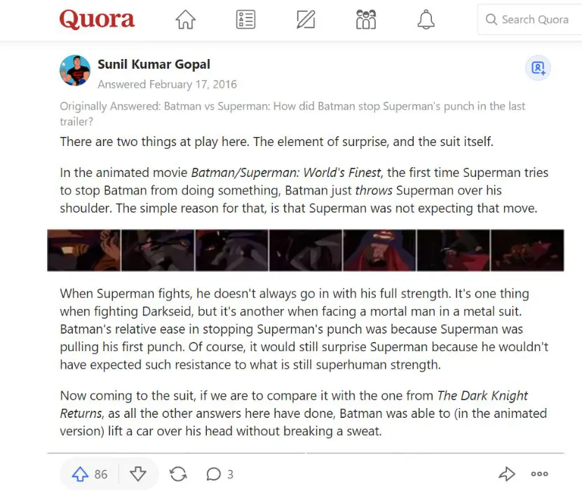 Quora question