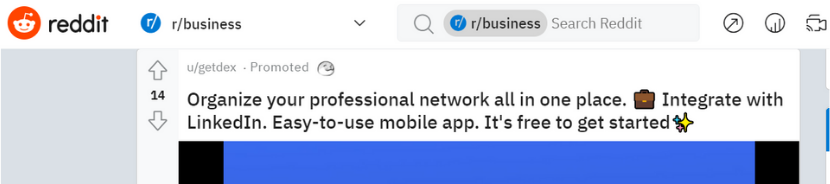 Reddit promotion