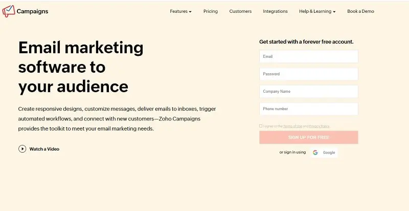 Zoho Campaigns