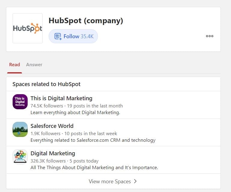 HubSpot Quora