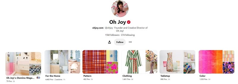 Oh Joy Pinterest