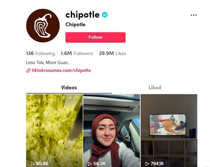 chipotle TikTok