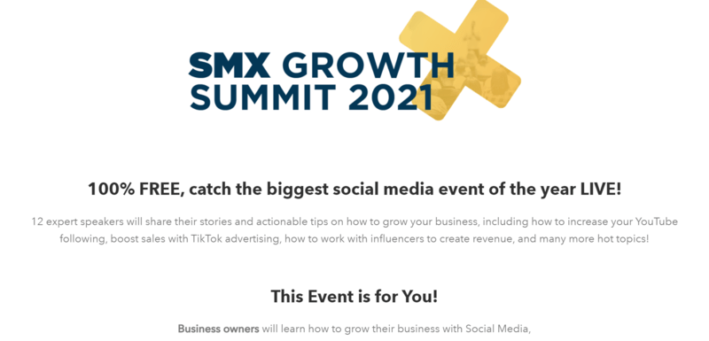 Webinar landing page