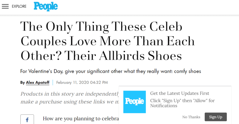 Allbirds celebrities