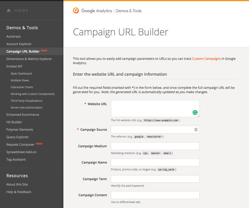 Google URL Builder