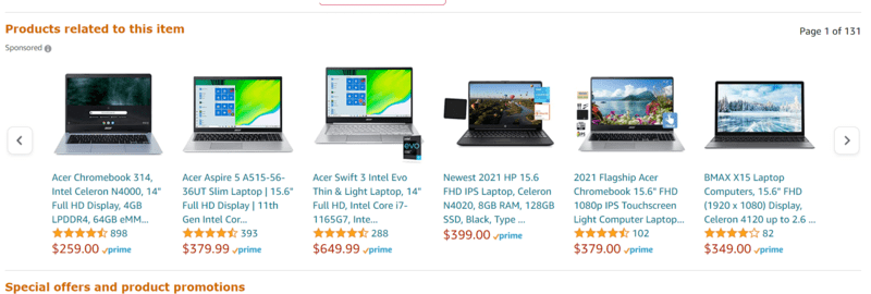 Amazoon upselling