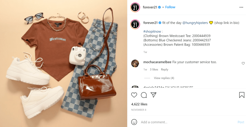 Holiday Instagram post