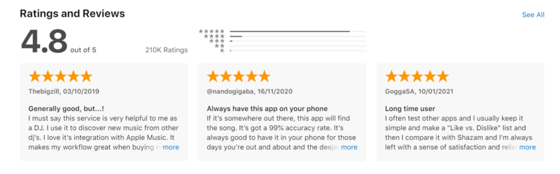 app reviews