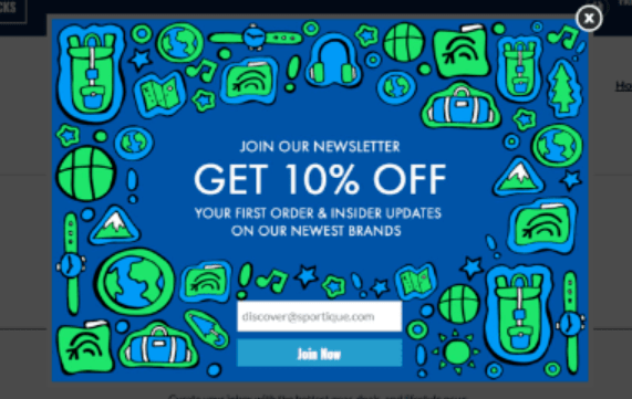 eCommerce popups