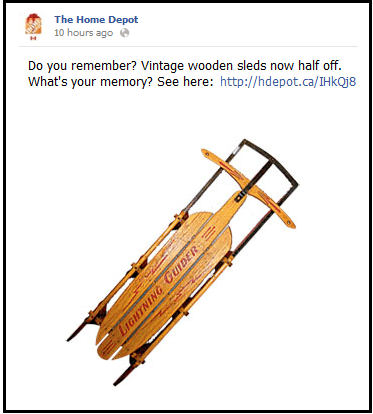 Facebook holiday post