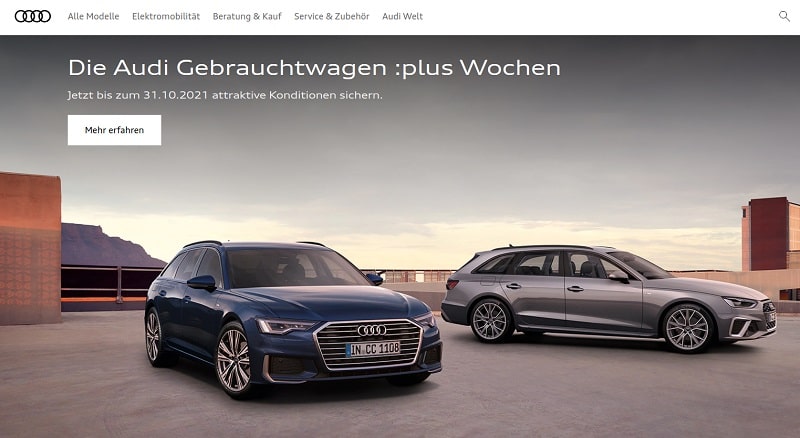 Audi’s Network of Microsites