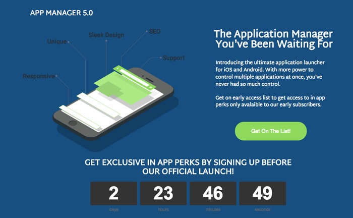 Coming Soon Landing Page Example