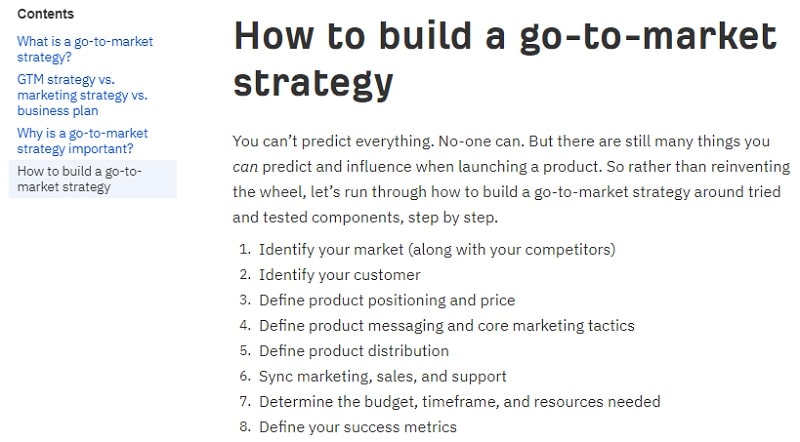 Go-to-market strategy