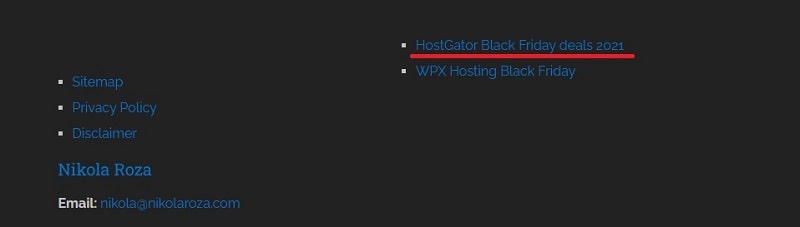 Nikola Roza Internal Links
