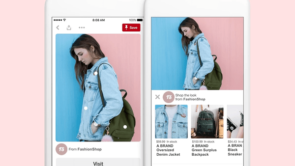 Shoppable pin