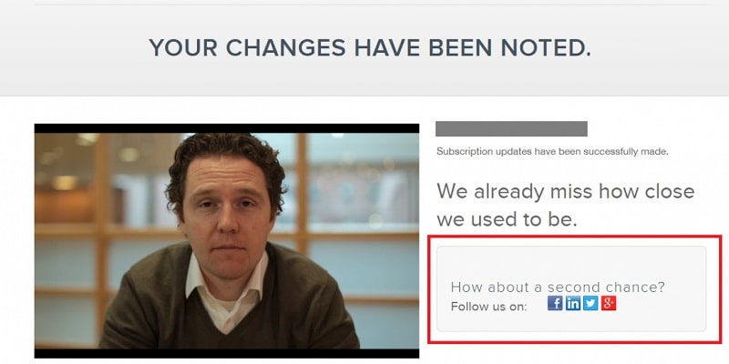 Unsubscribe Social Profiles