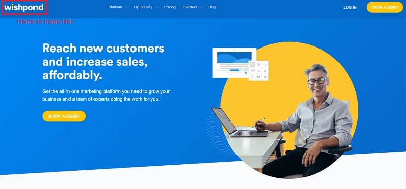 Wishpond Home to home link