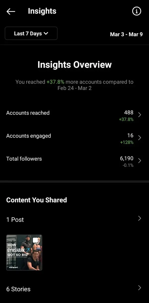 Instagram Insights Overview